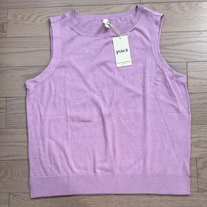 Pact Paisley Heather Classic Fine Knit Shell